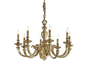 AMOS 260/8 - Polished Brass chandelier _ Possoni Illuminazione